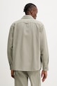 Îmbrăcăminte A.P.C. cămașă din bumbac surchemise basile brodee poitrine COGBJ.H02918 verde