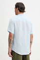Одяг Сорочка з льону A.P.C. chemisette bellini logo LIAEK.H12551 блакитний