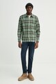 Marc O'Polo camasa din bumbac 520732042090 verde SS25