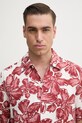 Îmbrăcăminte Marc O'Polo cămașă de in 523721341134 rosu