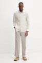 Сорочка з льону Marc O'Polo 523742842318 бежевий SS25