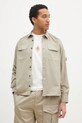 Хлопковая рубашка C.P. Company casual бежевый 18CMSH140A110143G
