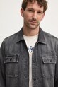 Pepe Jeans camasa jeans RELAXED OVERSHIRT gri PM308585XM8
