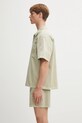 Represent koszula bawełniana Short Sleeve Cotton Overshirt MLM21482.25 beżowy SS25