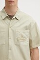 Represent koszula bawełniana Short Sleeve Cotton Overshirt beżowy MLM21482.25
