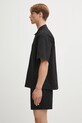 Pamučna košulja Represent Short Sleeve Cotton Overshirt MLM21482.02 crna SS25