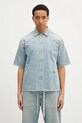 MM6 Maison Margiela camasa jeans scurt albastru SH0DR0006