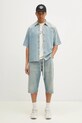 MM6 Maison Margiela koszula jeansowa SH0DR0006 niebieski