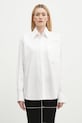 MM6 Maison Margiela camasa din bumbac lung alb SH0DT0020