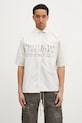MM6 Maison Margiela camasa din bumbac scurt bej SH0DR0007