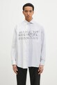 MM6 Maison Margiela camasa din bumbac print alb SH0DT0025