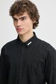 Heliot Emil camasa din bumbac negru SS25.M.05.061.BLK01