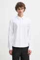 Heliot Emil koszula bawełniana bawełna biały SS25.M.05.061.WHT02