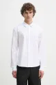 Heliot Emil camicia in cotone regolare bianco SS25.M.05.061.WHT02