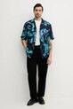 Košeľa Versace Jeans Couture 78GAL2B0.NS632 tmavomodrá SS25