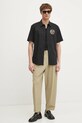 Versace Jeans Couture camasa din bumbac 78GALY11.CN002 negru SS25