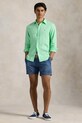 Clothing Polo Ralph Lauren linen shirt Long Sleeve Sport Shirt 710966294 green