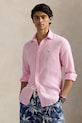 Сорочка з льону Polo Ralph Lauren Long Sleeve Sport Shirt casual рожевий 710966294