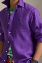 Одяг Сорочка з льону Polo Ralph Lauren Long Sleeve Sport Shirt 710966294 фіолетовий