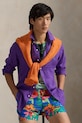 Polo Ralph Lauren linen shirt Long Sleeve Sport Shirt 710966294 violet
