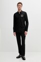 Versace Jeans Couture koszula bawełniana 78GALYS2.CN002 czarny SS25