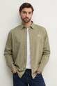 Πουκάμισο Calvin Klein Jeans με ελαστάν πράσινο J30J327585