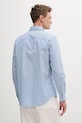 Îmbrăcăminte Sisley cămașă din bumbac 5MVUSQ04D albastru