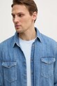 Sisley koszula jeansowa 53GESQ04G niebieski