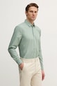 Sisley camasa din bumbac lung verde 5WNKSQ04I
