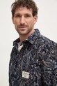 Πουκάμισο κοτλέ Barbour MOS0410NY91 σκούρο μπλε