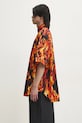 VETEMENTS koszula bawełniana Fire Shortsleeve UA66SH430X czarny SS25