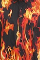 VETEMENTS koszula bawełniana Fire Shortsleeve czarny UA66SH430X