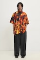 VETEMENTS koszula bawełniana Fire Shortsleeve UA66SH430X czarny