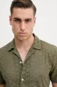 Lindbergh koszula bawełniana zielony 30.203569.ARMY