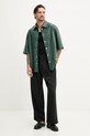 Nanushka cămașă AKSEL NM25RSTP02467 verde SS25