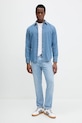 Джинсовая рубашка United Colors of Benetton 5RZKUQ001 голубой SS25