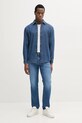 Дънкова риза United Colors of Benetton 5RZKUQ001 син SS25