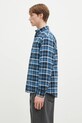 Carhartt WIP cotton shirt Longsleeve Fendrick Shirt I034382.2MHXX blue SS25