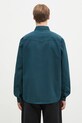 Odzież Carhartt WIP koszula bawełniana Longsleeve Santa Fe Shirt I034384.0AUGD turkusowy