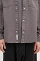 Carhartt WIP cotton shirt Longsleeve Santa Fe Shirt gray I034384.2LQGD
