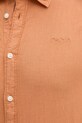 Pepe Jeans koszula lniana ARNAU PM308844 pomarańczowy