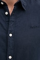 Pepe Jeans koszula lniana ARNAU PM308844 granatowy