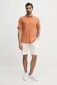 Сорочка з льону Pepe Jeans AMARO PM308847 помаранчевий SS25