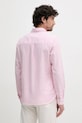 Odzież Pepe Jeans koszula lniana ARMANDO PM309028 różowy