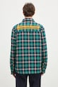 Îmbrăcăminte Billionaire Boys Club geacă cu aspect de cămașă Padded Check Overshirt B24430 verde