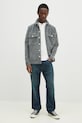 AllSaints camicia di velluto HARRIER M171SB grigio SS25