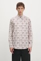 Paul Smith koszula bawełniana wzorzyste beżowy M1R.901U.P02598
