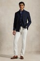 Ľanová košeľa Polo Ralph Lauren tmavomodrá 710968915