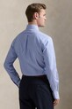 Хлопковая рубашка Polo Ralph Lauren 712968981 голубой SS25