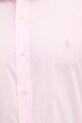 Хлопковая рубашка Polo Ralph Lauren 712969006 розовый SS25